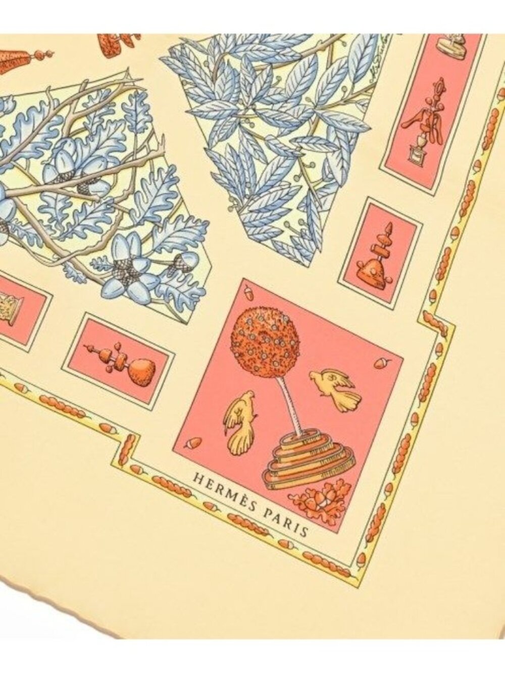 Hermes Bandana Scarf Cream - Picture 4 of 7